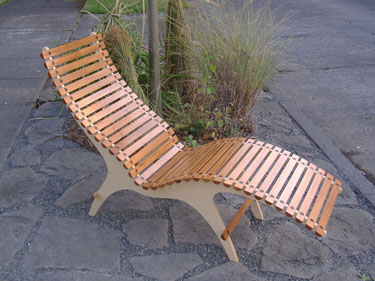 Mahogany Slatted Lounge